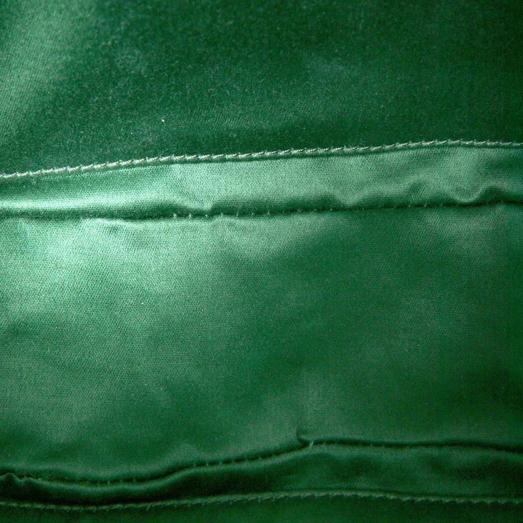 Miu Miu Small Matelasse Nappa Arcadie Satchel Green Leather Very good - Model View