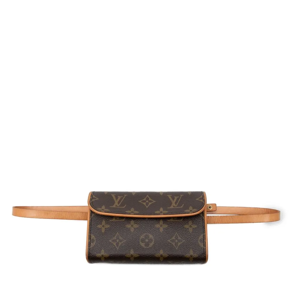 Louis Vuitton Monogram Pochette Florentine Brown Very good - Front View