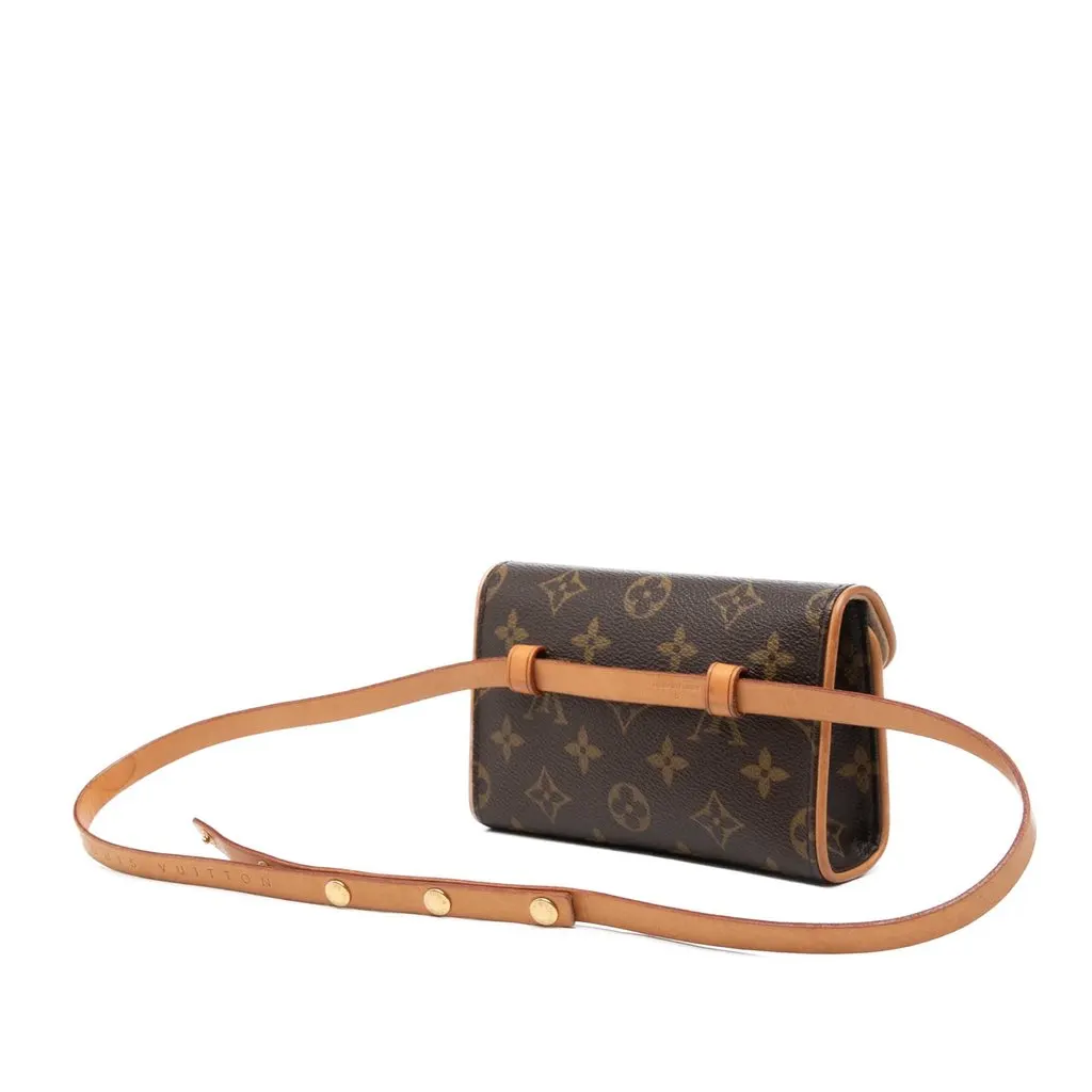 Louis Vuitton Monogram Pochette Florentine Brown Very good - Back View
