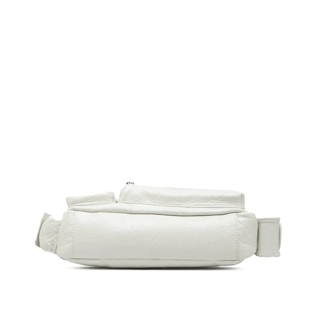 Balenciaga Small Lambskin Superbusy Sling Bag White Leather Very good - Inside View