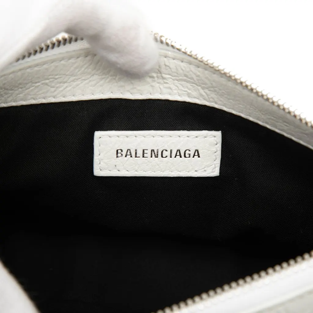 Balenciaga Small Lambskin Superbusy Sling Bag White Leather Very good - Box View