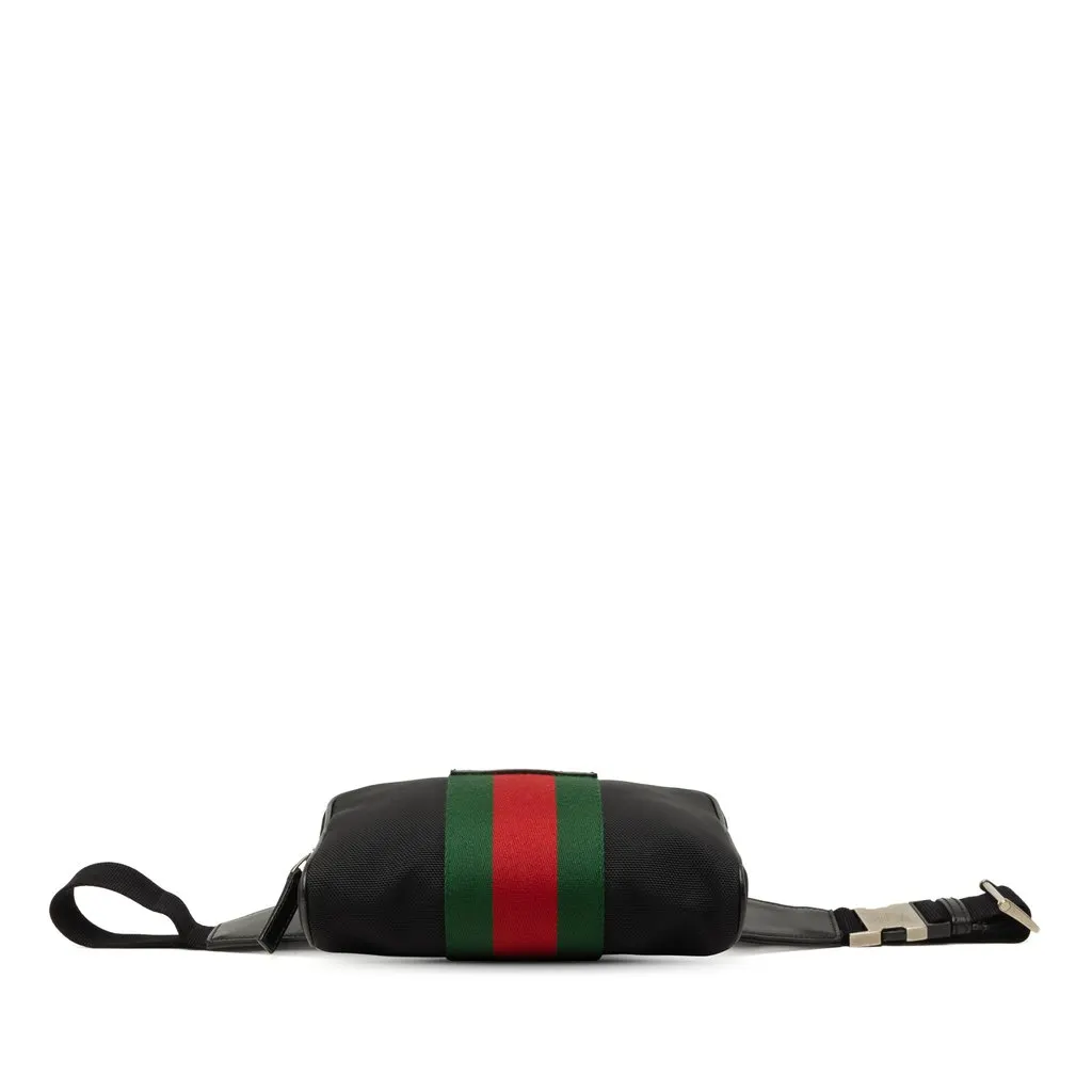 Gucci Canvas Techno Web Belt Bag Black Canvas Very good - Inside View