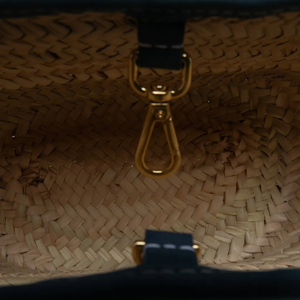 Jacquemus Le Panier Soleil Satchel Beige Rattan Very good - Model View
