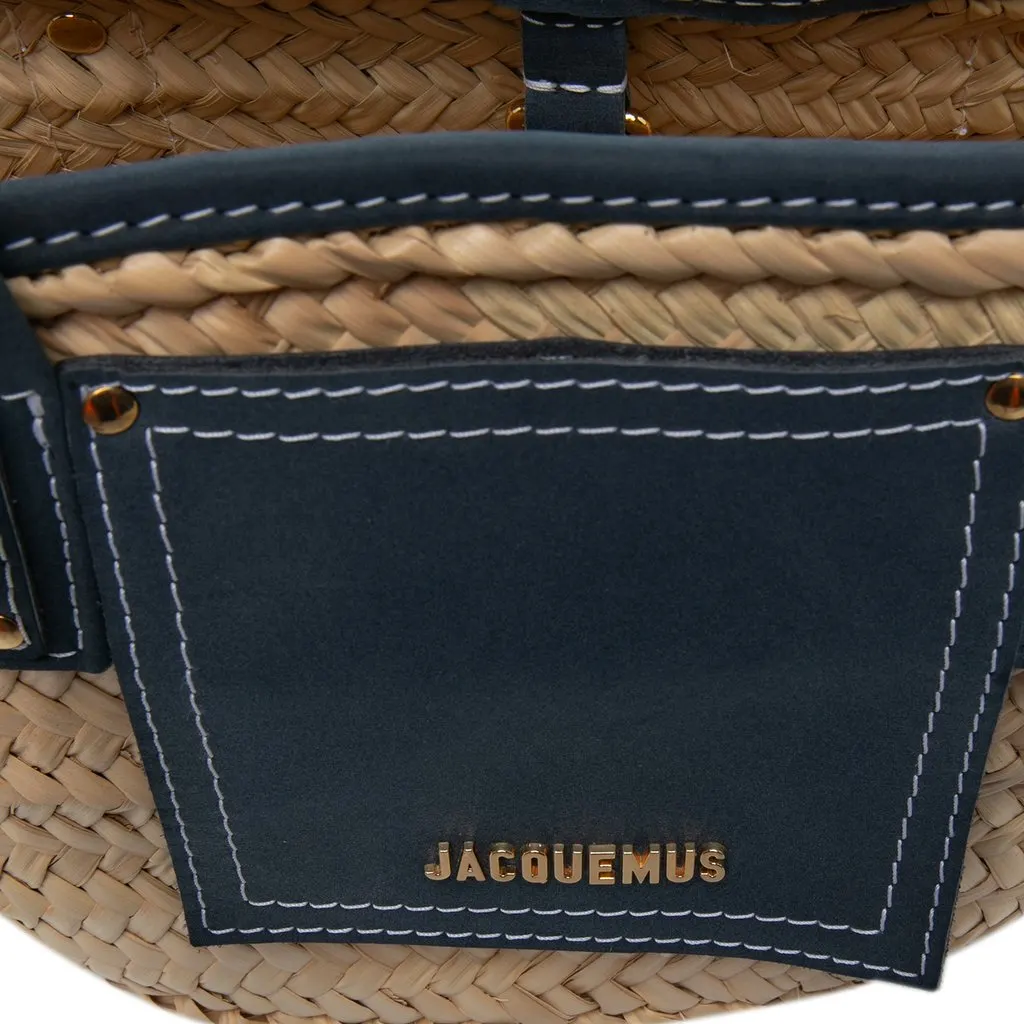 Jacquemus Le Panier Soleil Satchel Beige Rattan Very good - Box View