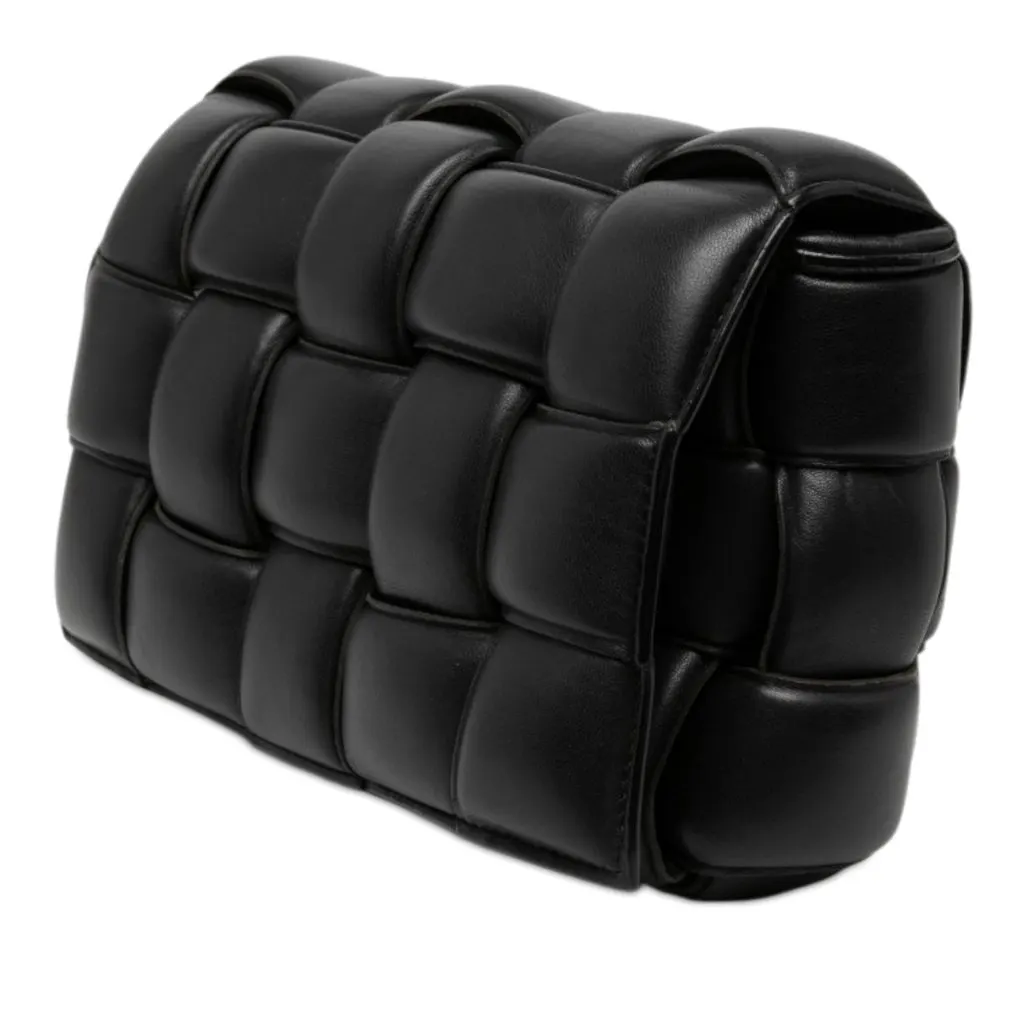 Bottega Veneta Nappa Intrecciato Padded Cassette Crossbody Black Leather Very good - Back View