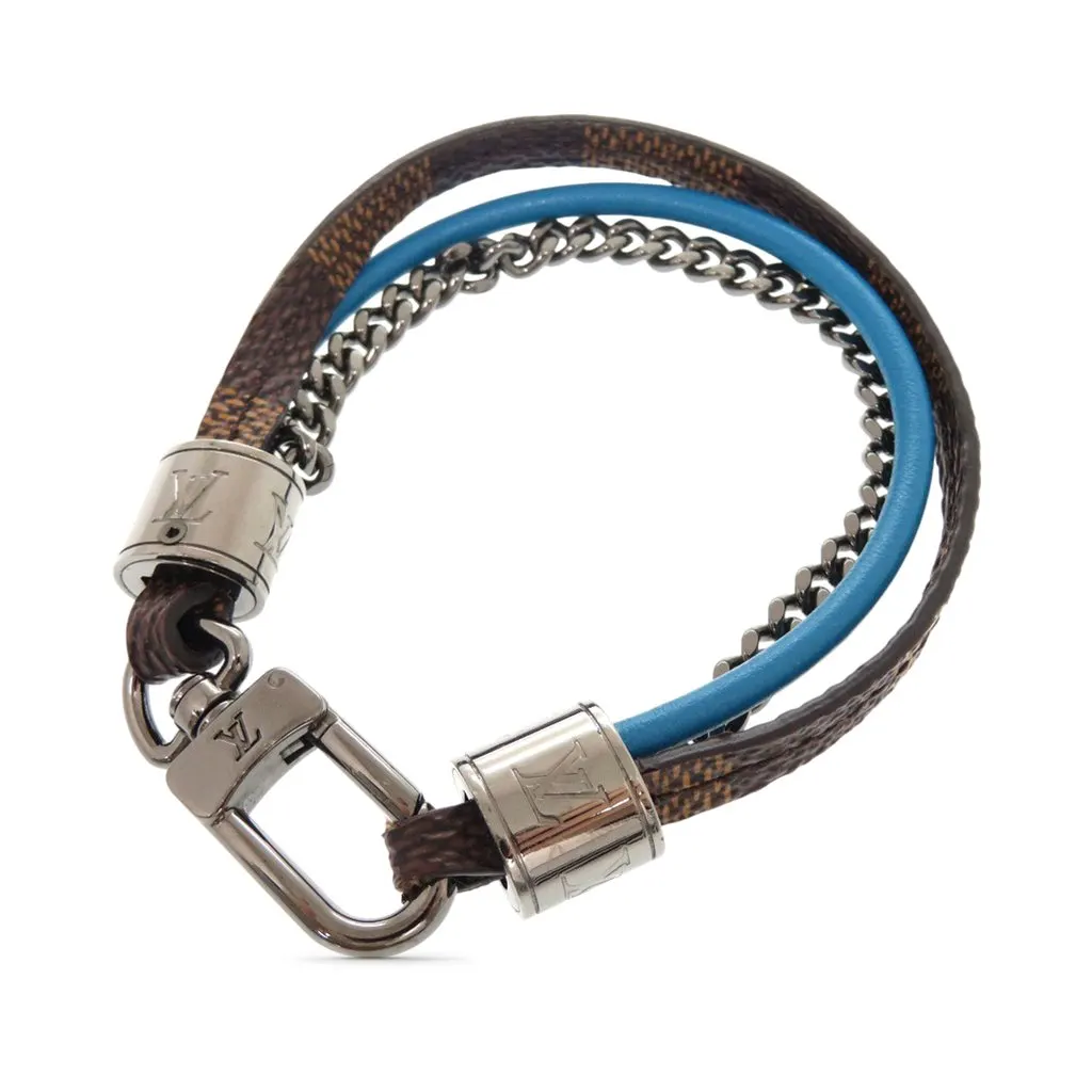Louis Vuitton Damier Ebene LV Treble Bracelet Brown Very good - Front View