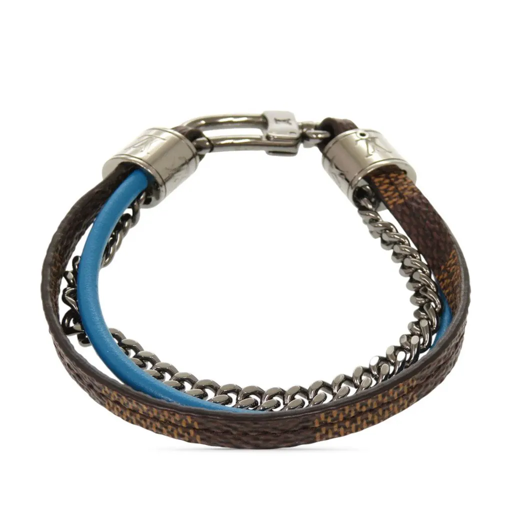 Louis Vuitton Damier Ebene LV Treble Bracelet Brown Very good - Back View