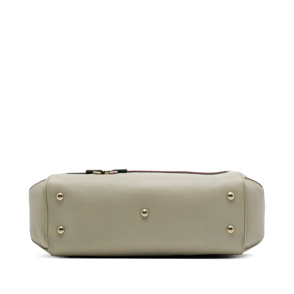 Gucci GG Canvas Web Mayfair Satchel Beige Canvas Very good - Inside View