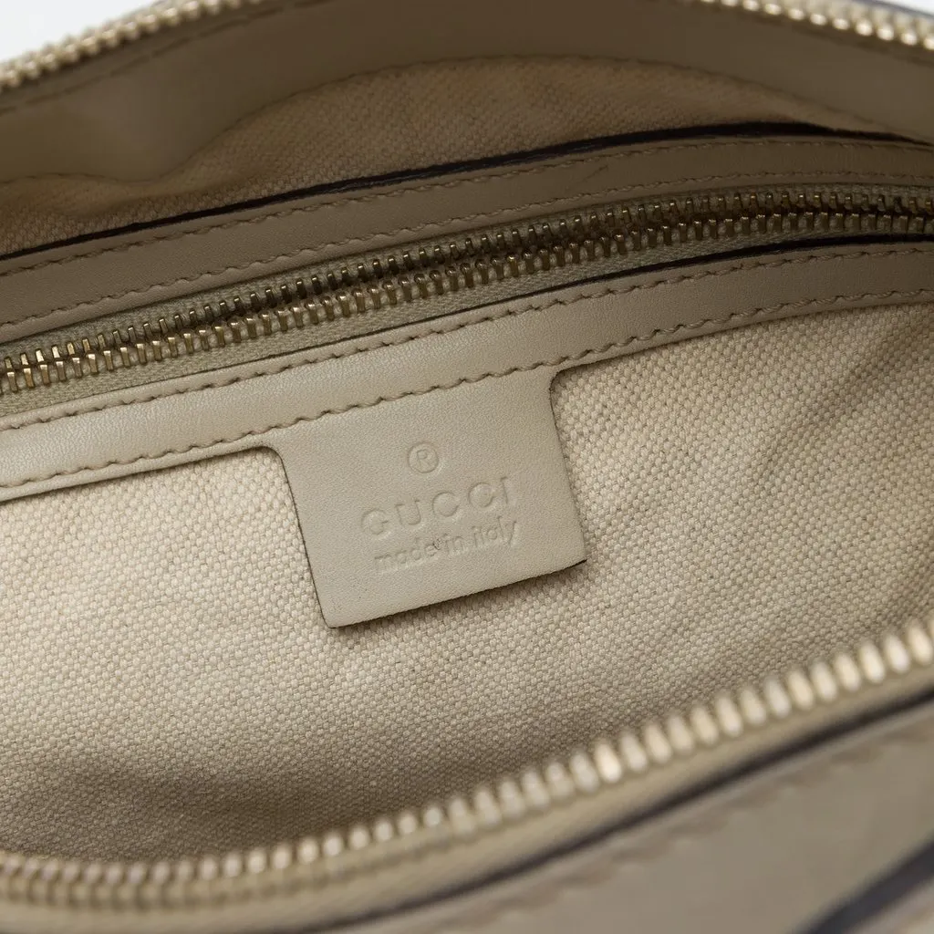 Gucci GG Canvas Web Mayfair Satchel Beige Canvas Very good - Box View