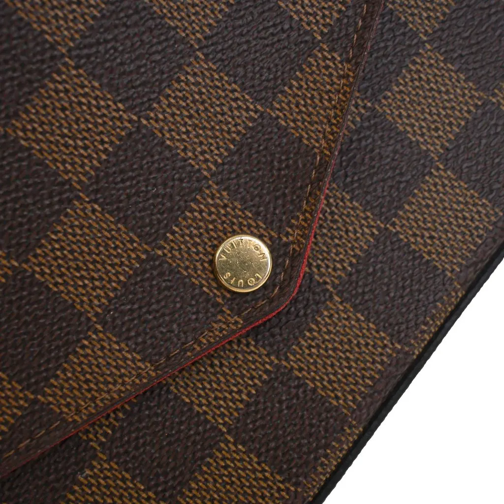 Louis Vuitton Damier Ebene Pochette Felicie Brown Very good - Box View