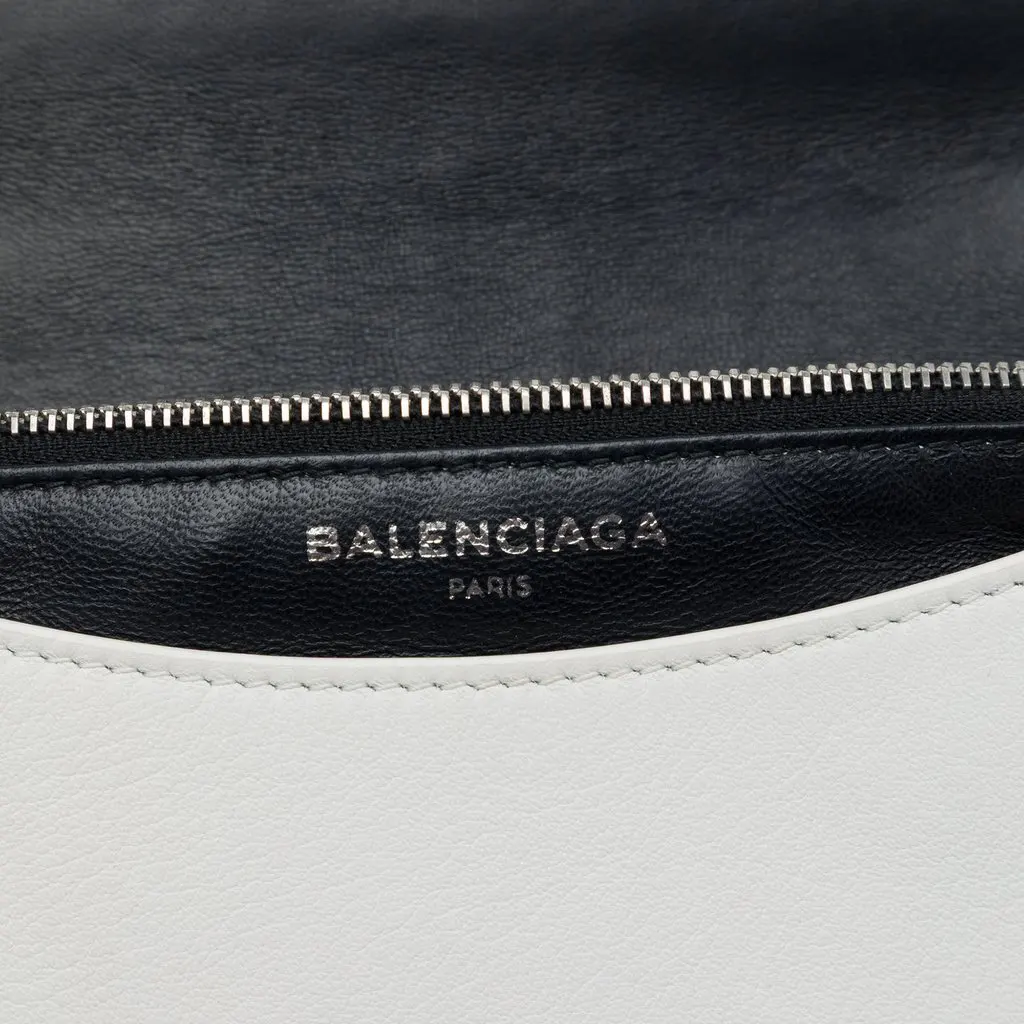 Balenciaga Leather Everyday Wallet on Chain White Leather Very good - Box View