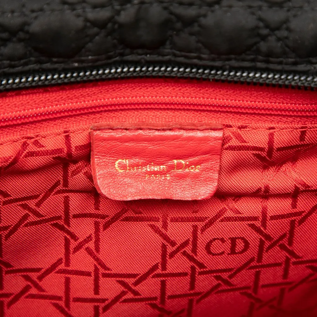 Dior Large Nylon Microcannage Lady Dior Black Polyamide Very good - Box View