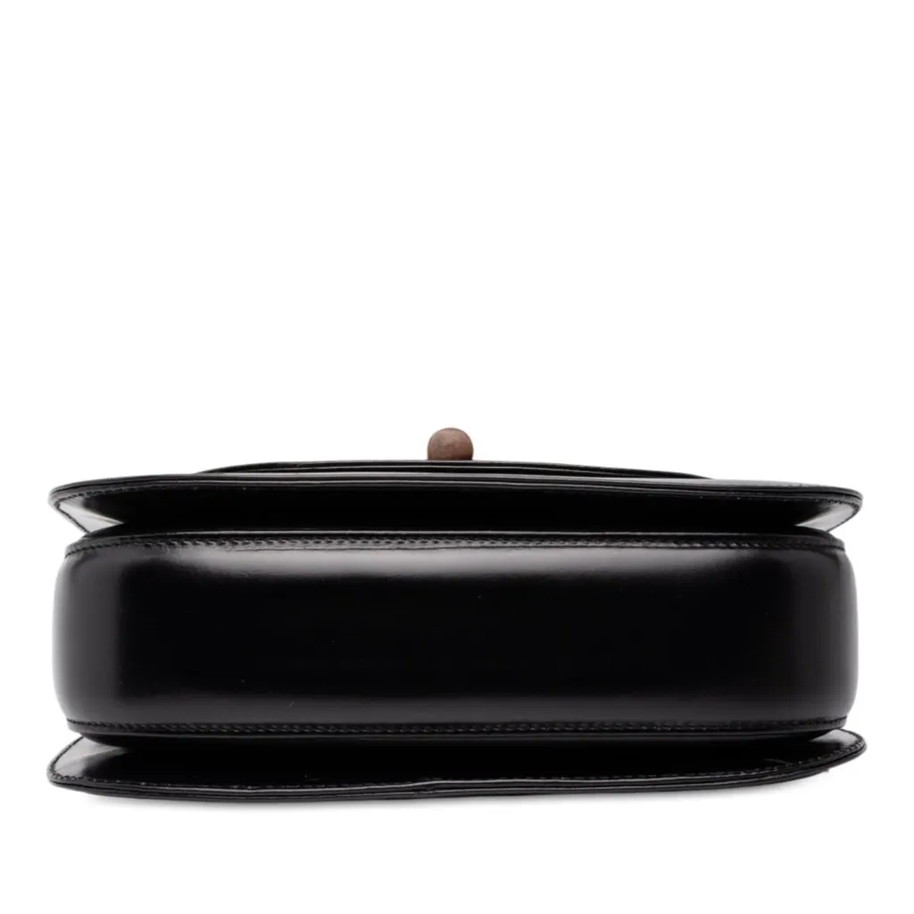 Gucci Small Calfskin Bamboo Night Black Leather Very good - Inside View