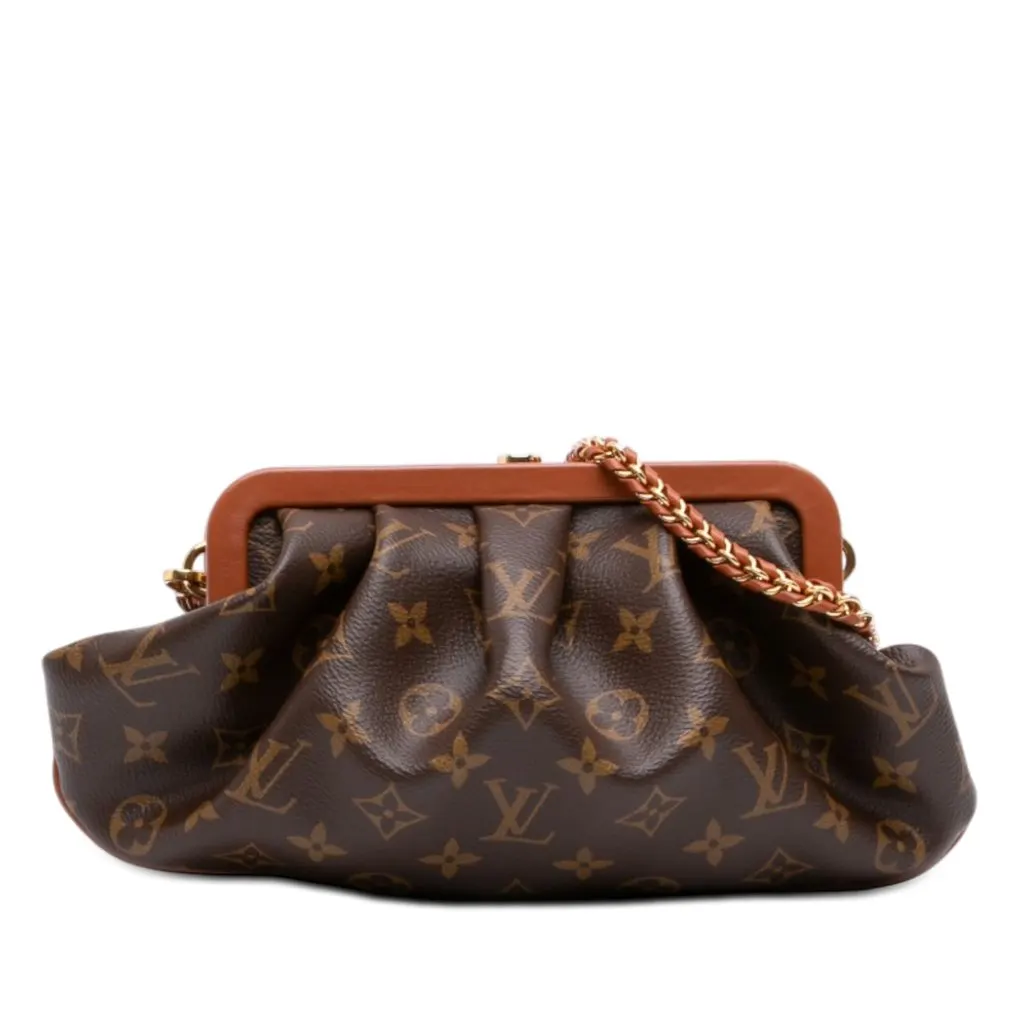 Louis Vuitton Monogram Reverse Boursicot EW Brown Very good - Front View