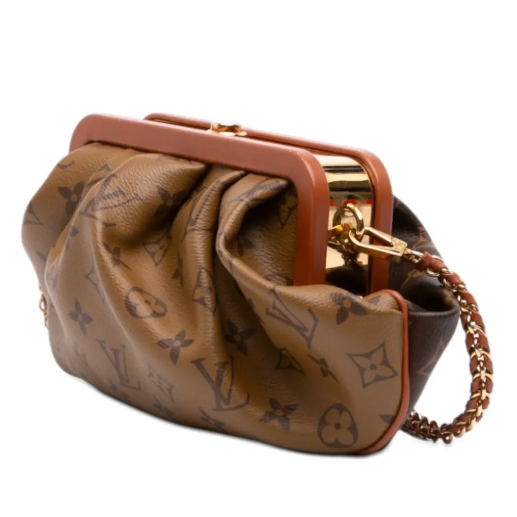 Louis Vuitton Monogram Reverse Boursicot EW Brown Very good - Back View
