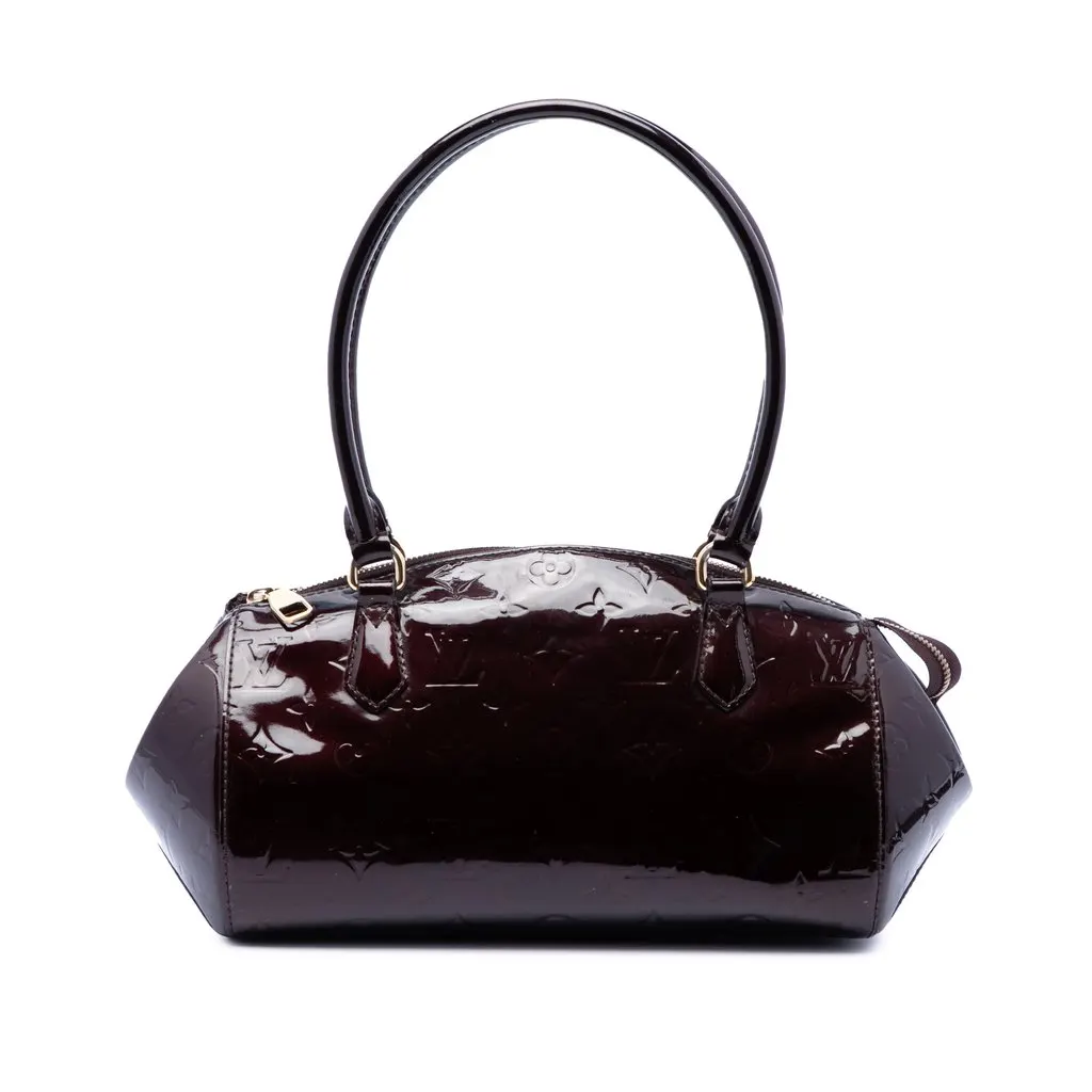 Louis Vuitton Monogram Vernis Sherwood PM Purple Leather Very good - Front View