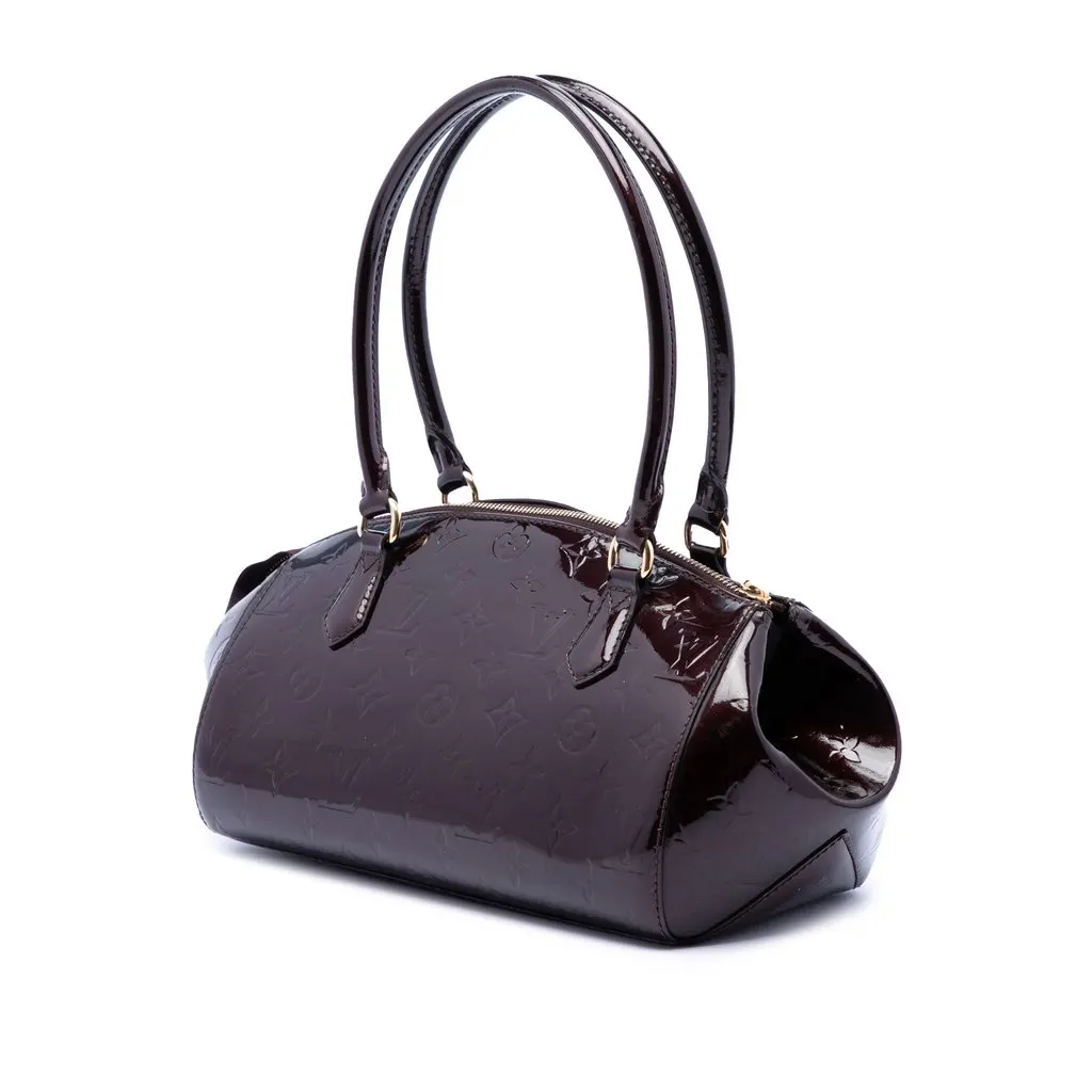 Louis Vuitton Monogram Vernis Sherwood PM Purple Leather Very good - Back View