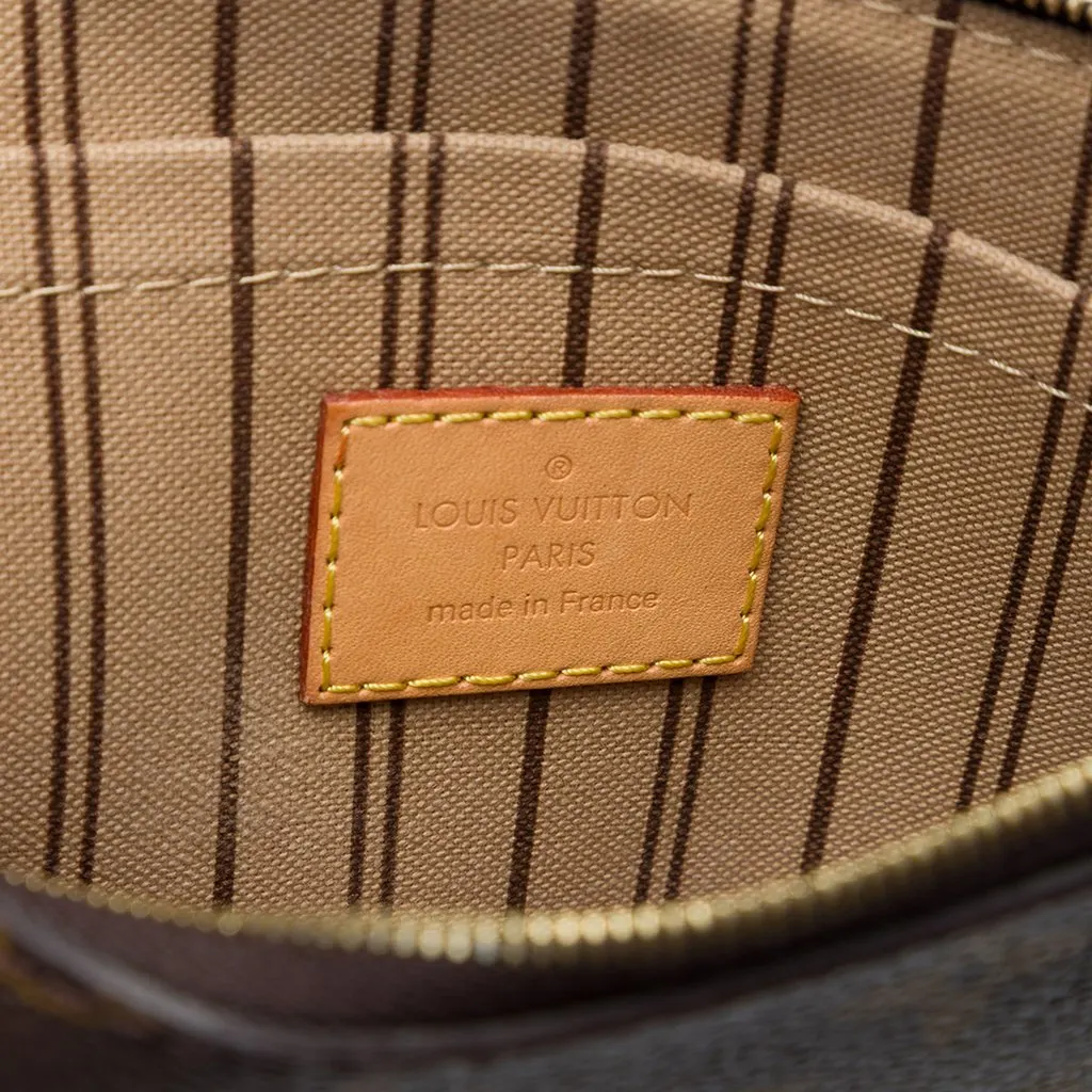 Louis Vuitton Monogram Neverfull MM Pouch Brown Canvas Very good - Box View