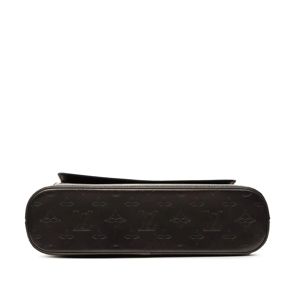Louis Vuitton Monogram Mat Alston Black Leather Very good - Inside View