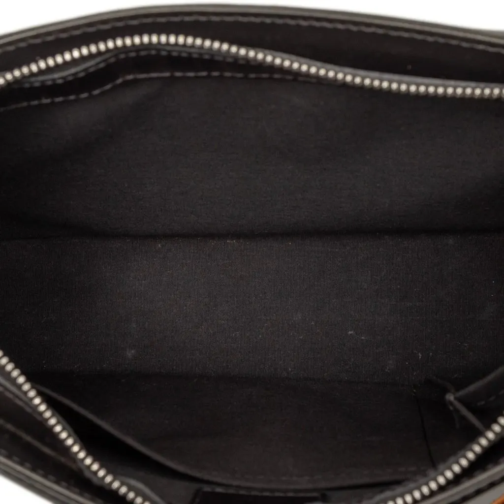 Louis Vuitton Monogram Mat Alston Black Leather Very good - Model View
