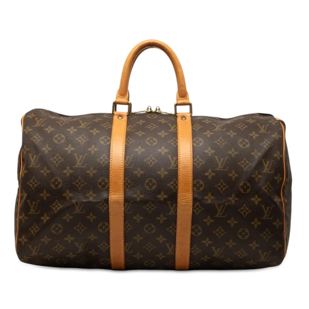 Louis Vuitton Monogram Keepall 45 Brown Very good - Front View