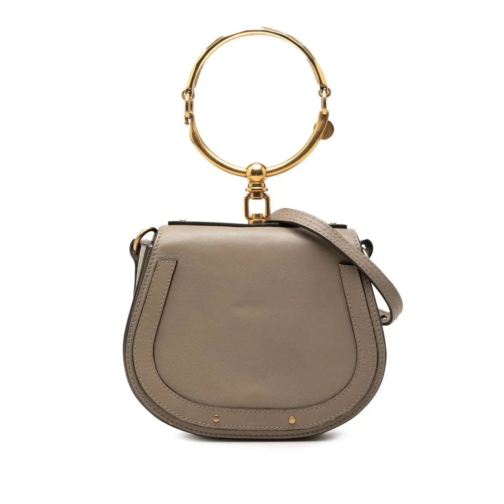 Chloé Small Leather Nile Bracelet Satchel Brown Leather Very good - Front View
