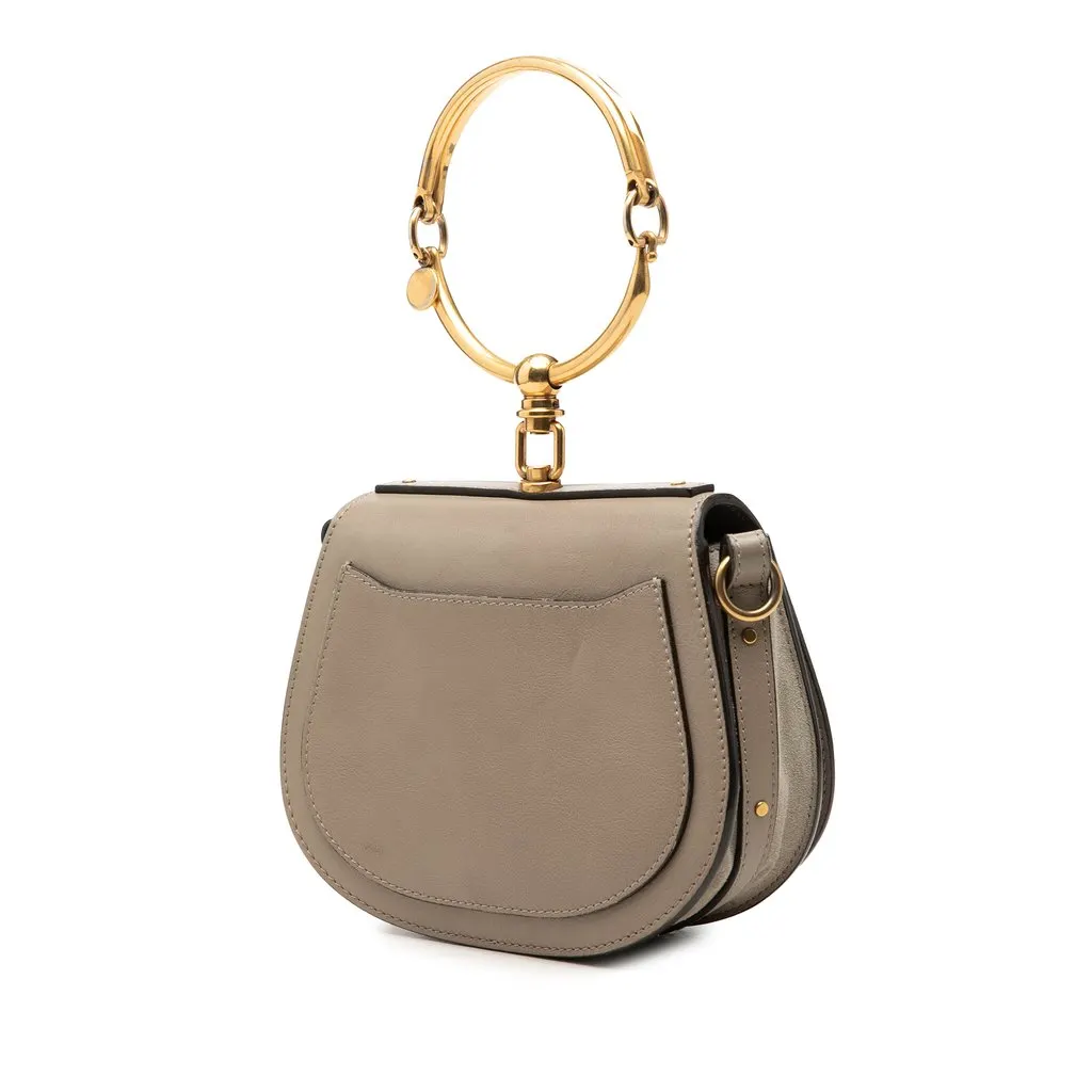 Chloé Small Leather Nile Bracelet Satchel Brown Leather Very good - Back View