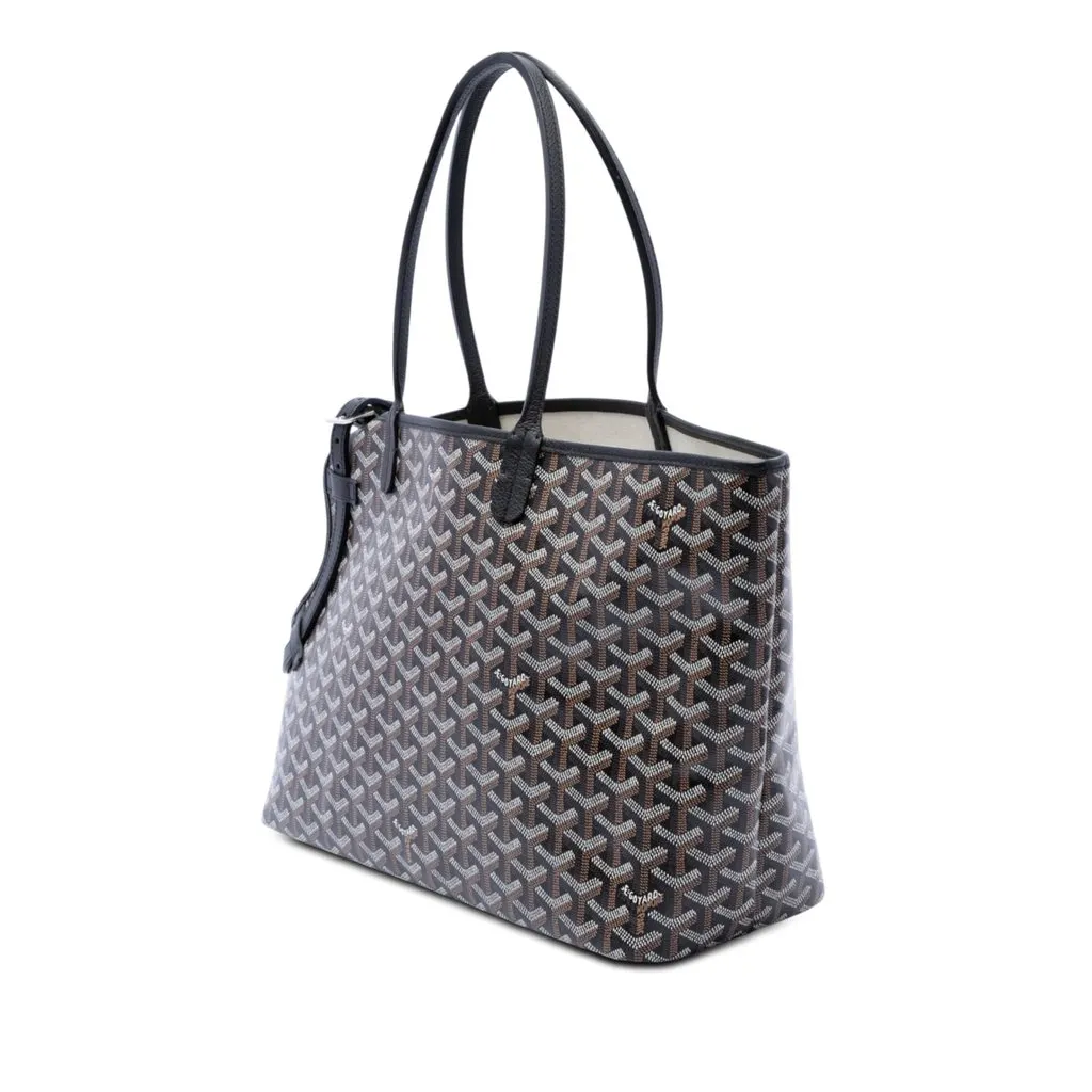 Goyard Goyardine Chien Gris Pet Carrier Black Very good - Back View