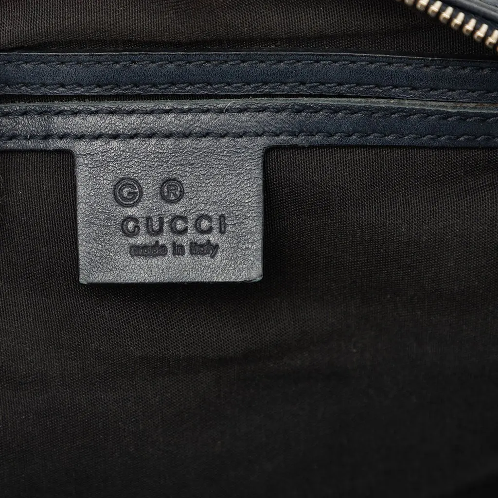 Gucci Medium Guccissima Joy Boston Bag Blue Leather Very good - Box View