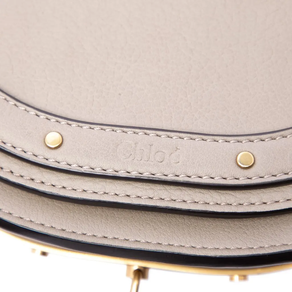 Chloé Mini Calfskin Nile Bracelet Satchel Grey Leather Very good - Box View