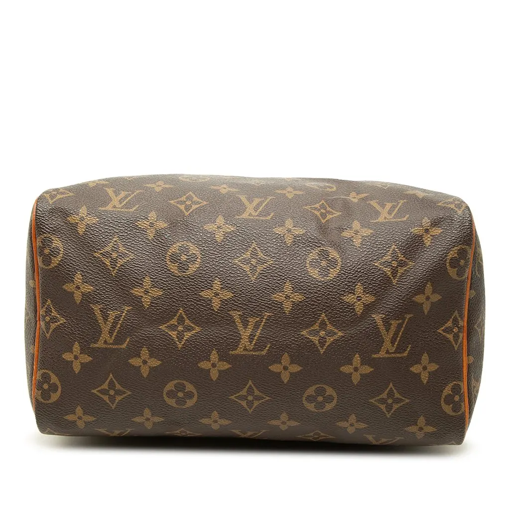 Louis Vuitton Monogram Speedy 25 Brown Canvas Good - Inside View