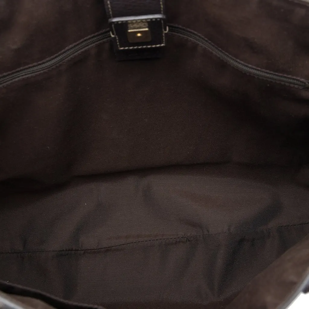 Gucci GG Crystal Abbey D Ring Convertible Tote Beige Very good - Model View
