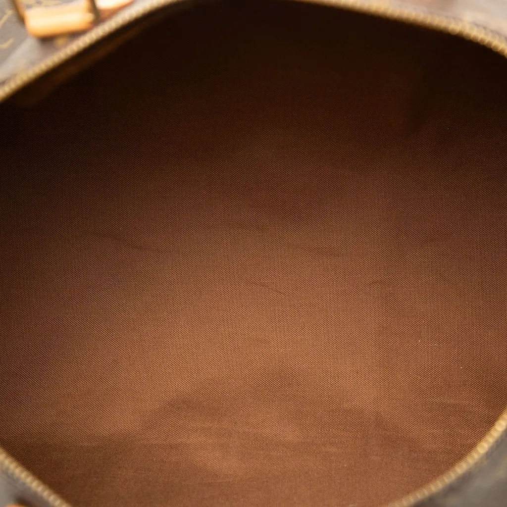 Louis Vuitton Monogram Speedy 35 Brown Canvas Good - Model View