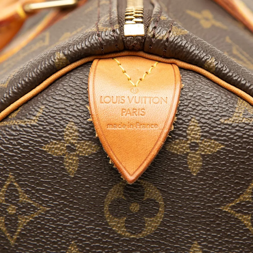 Louis Vuitton Monogram Speedy 35 Brown Canvas Good - Box View