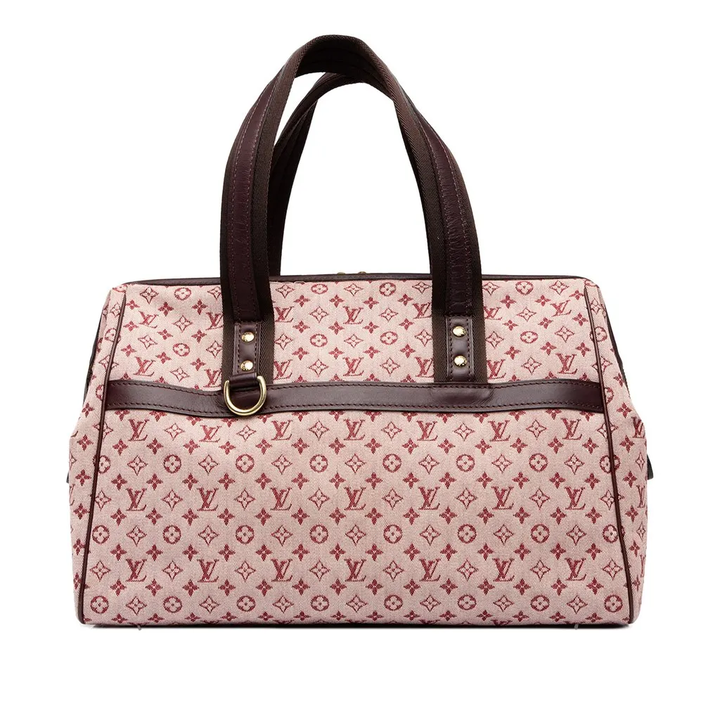 Louis Vuitton Monogram Mini Lin Josephine GM Red Canvas Good - Front View