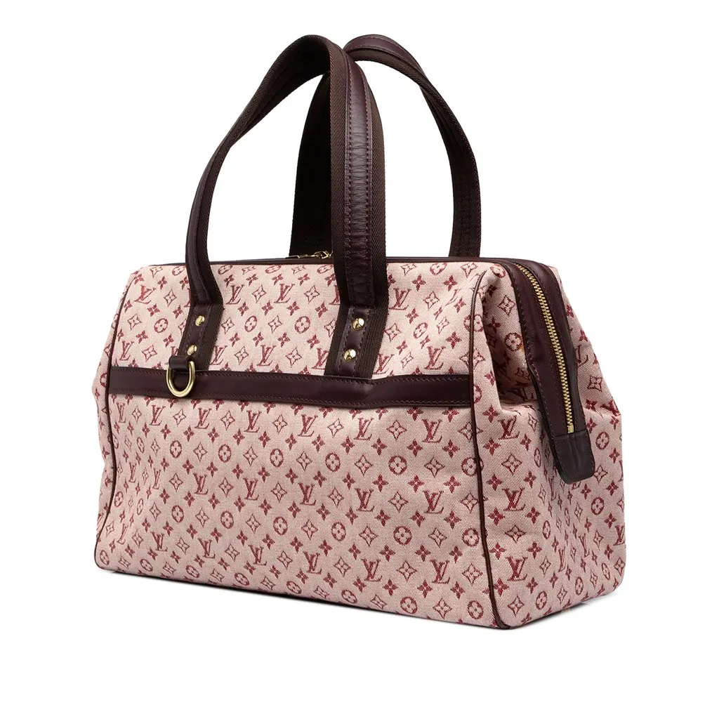 Louis Vuitton Monogram Mini Lin Josephine GM Red Canvas Good - Back View