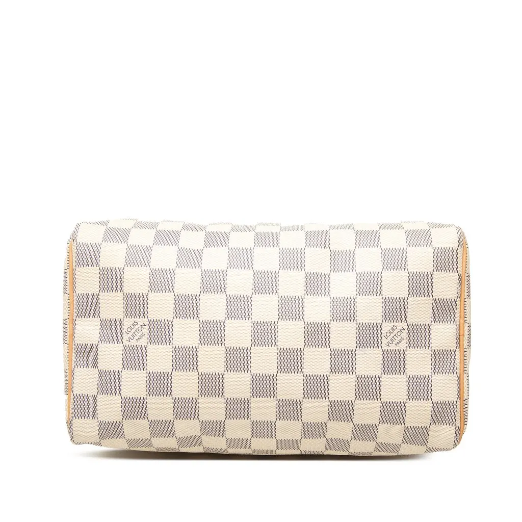 Louis Vuitton Damier Azur Speedy 25 White Very good - Inside View