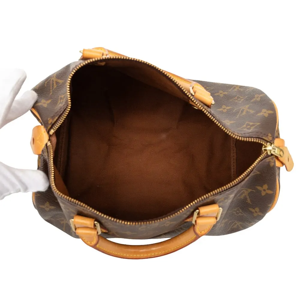 Louis Vuitton Monogram Speedy 30 Brown Very good - Model View