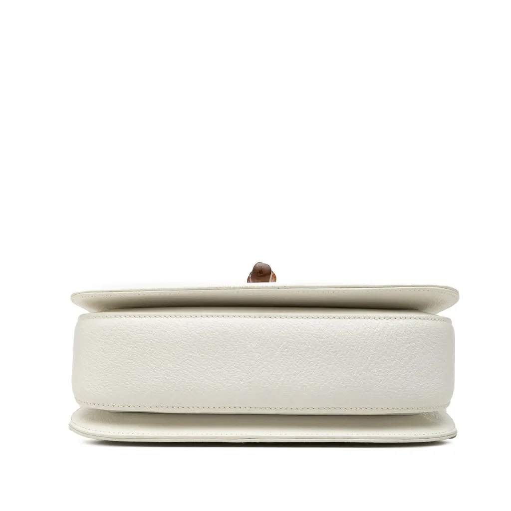 Gucci Calfskin Bamboo Night White Leather Very good - Inside View
