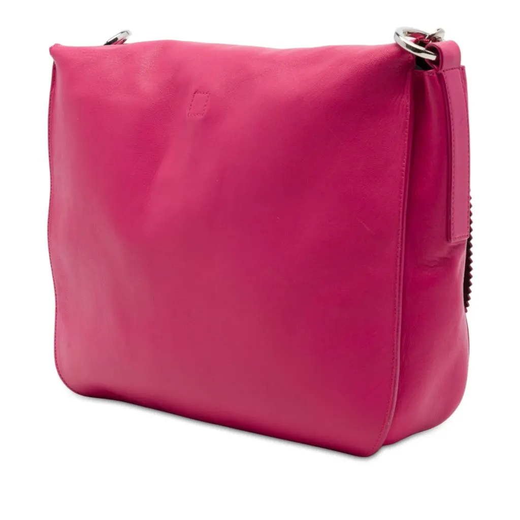 Loewe Nappa Anagram Tassel Crossbody Pink Leather Good - Back View