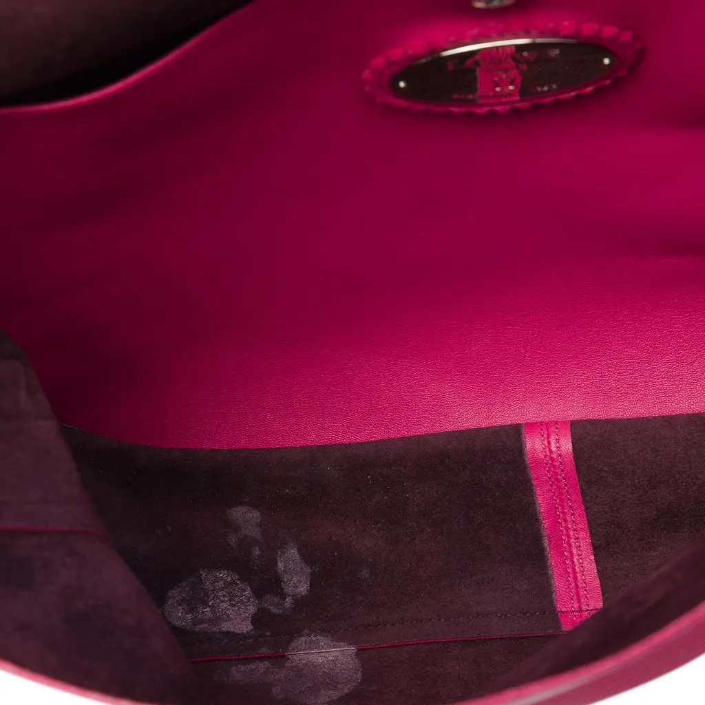 Loewe Nappa Anagram Tassel Crossbody Pink Leather Good - Model View
