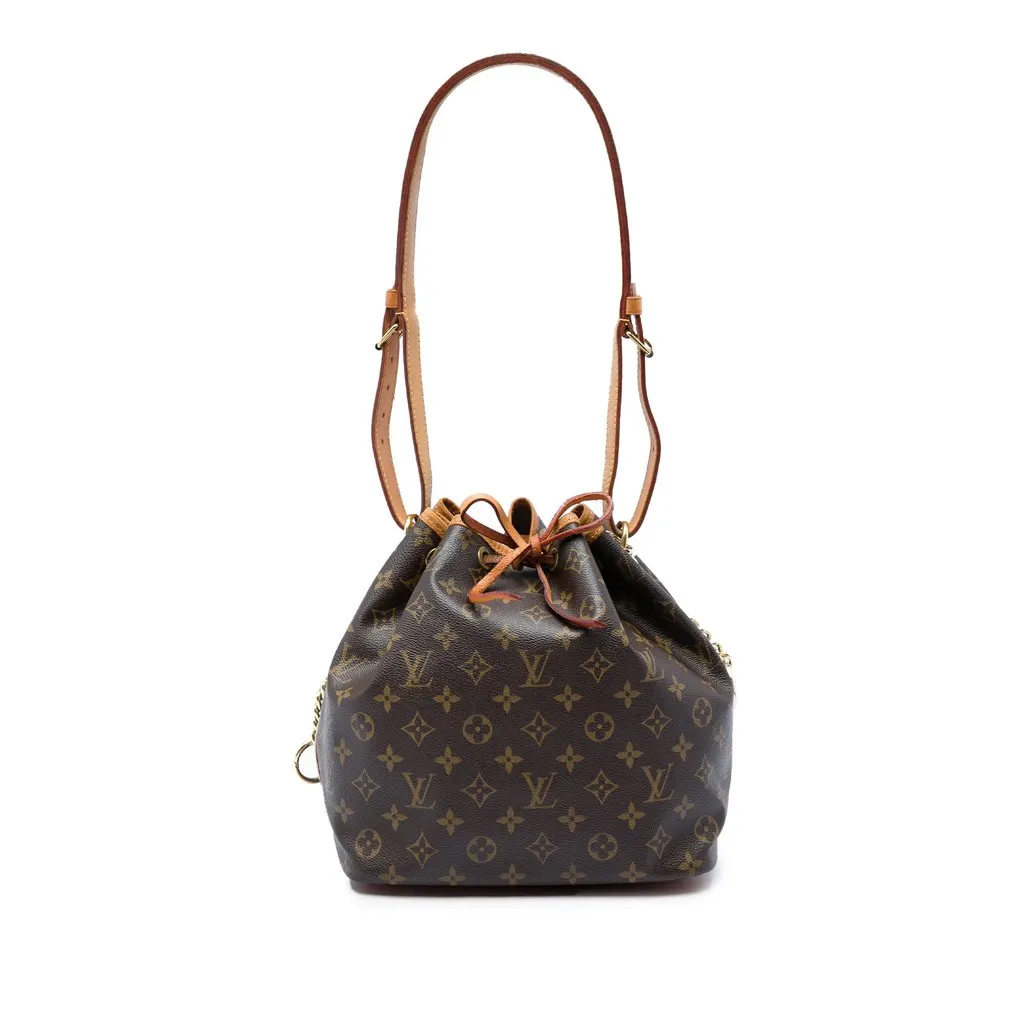 Louis Vuitton Monogram Petit Noe Brown Very good - Front View