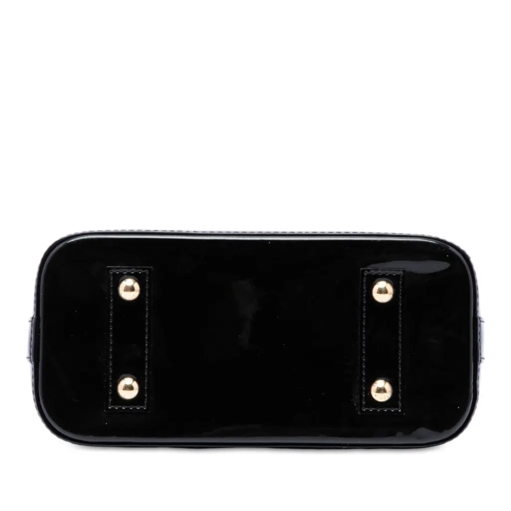 Louis Vuitton Monogram Vernis Stickers Alma BB Yellow Leather Very good - Inside View