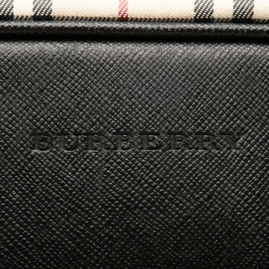 Burberry House Check Canvas Crossbody Beige Very good - Box View