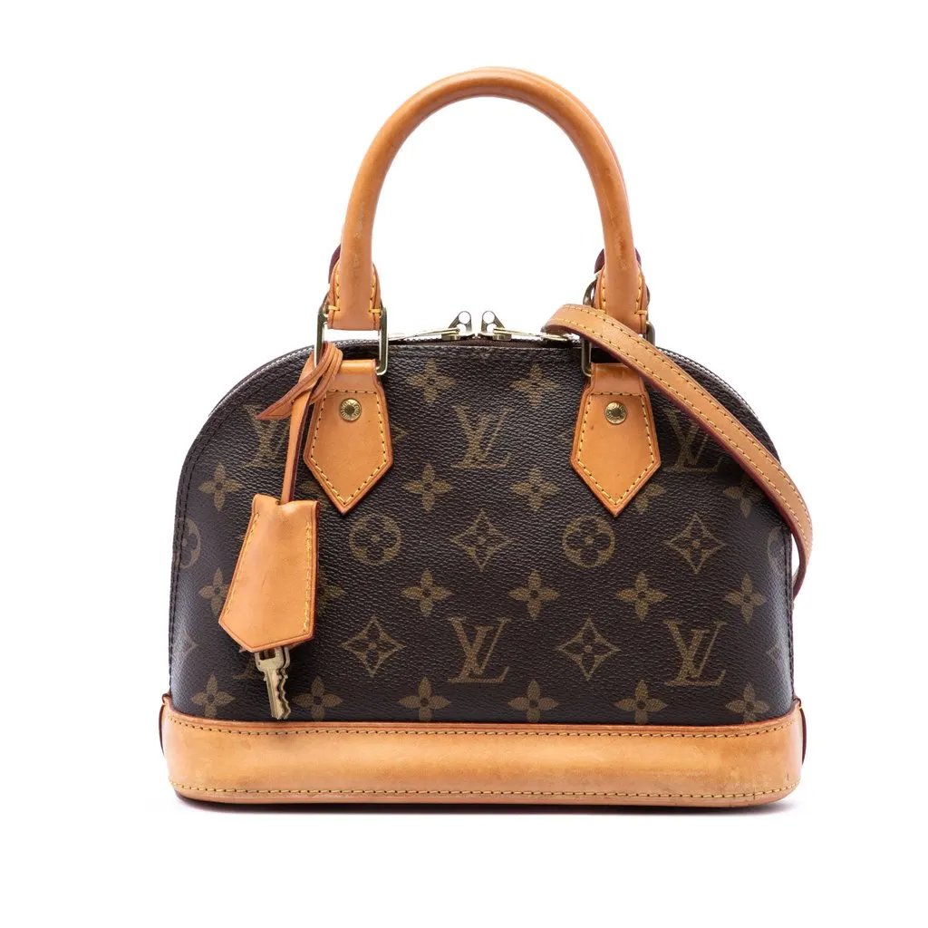 Louis Vuitton Monogram Alma BB Brown Very good - Front View