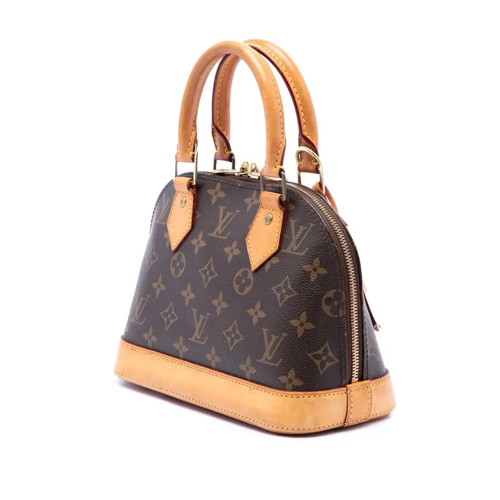 Louis Vuitton Monogram Alma BB Brown Very good - Back View