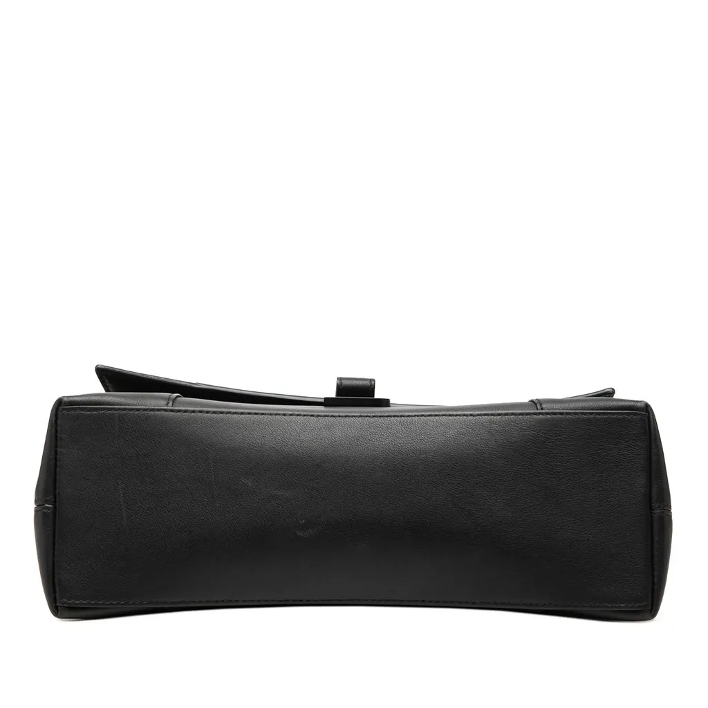 Balenciaga Small Calfskin Downtown Crossbody Black Leather Very good - Inside View