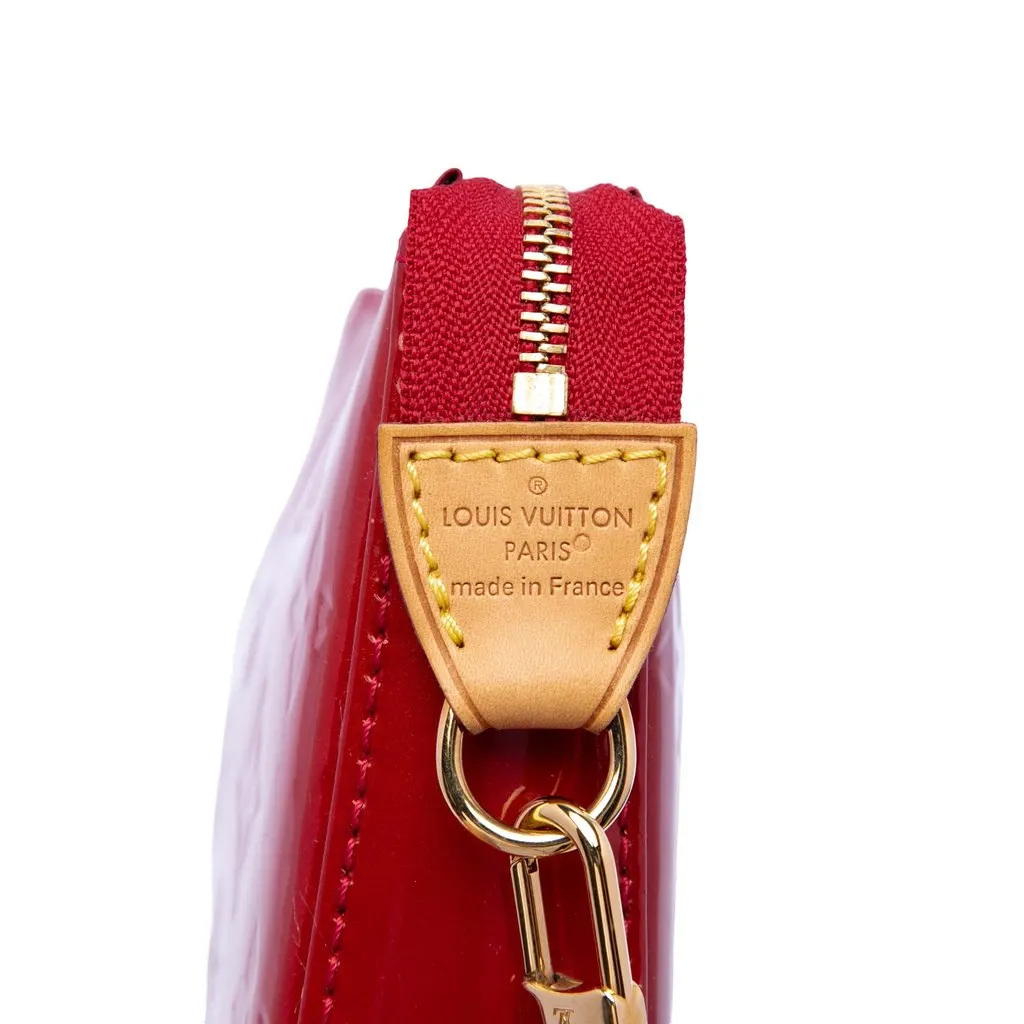 Louis Vuitton Monogram Vernis Pochette Accessoires Red Leather Very good - Box View