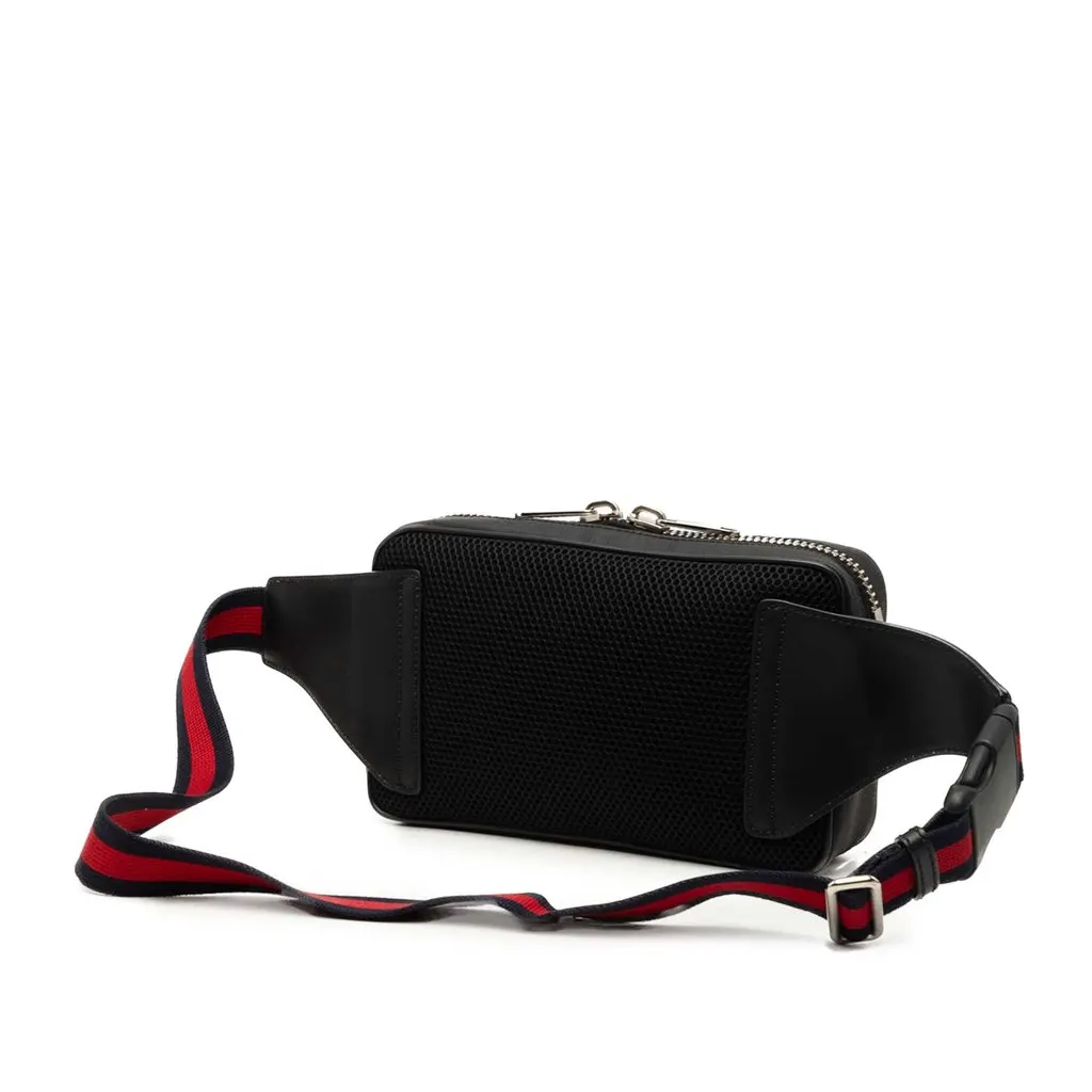 Gucci GG Supreme Web Night Courrier Belt Bag Black Very good - Back View