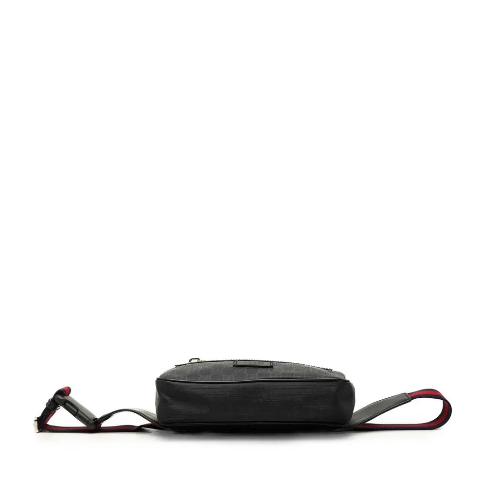 Gucci GG Supreme Web Night Courrier Belt Bag Black Very good - Inside View